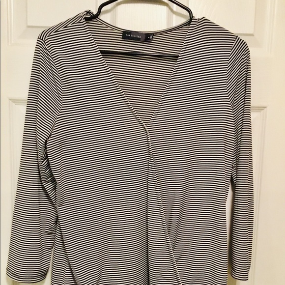 The Limited Tops - Limited Black & White Stripe Top. Like new.